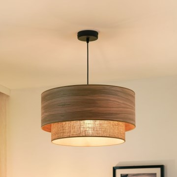 Brilagi - Lustr na lanku MONTANA BOHO 1xE27/15W/230V pr. 45 cm hnědá/černá