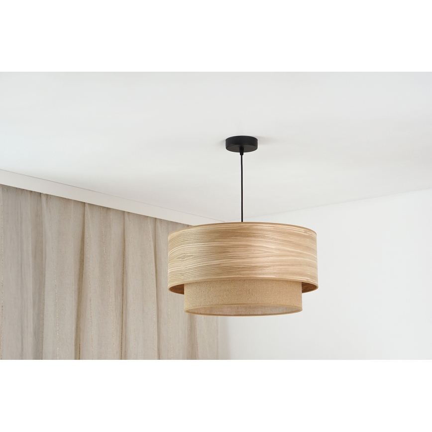 Brilagi - Lustr na lanku MONTANA BOHO 1xE27/15W/230V pr. 45 cm hnědá/černá