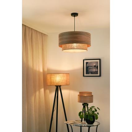 Brilagi - Lustr na lanku MONTANA BOHO 1xE27/15W/230V pr. 45 cm hnědá/černá