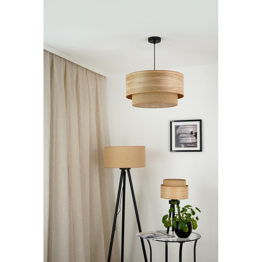 Brilagi - Lustr na lanku MONTANA BOHO 1xE27/15W/230V pr. 45 cm hnědá/černá