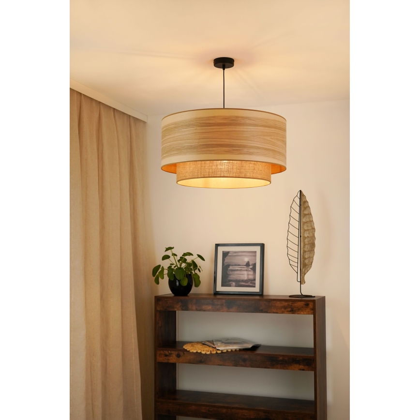Brilagi - Lustr na lanku MONTANA BOHO 1xE27/15W/230V pr. 60 cm hnědá/černá