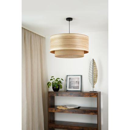 Brilagi - Lustr na lanku MONTANA BOHO 1xE27/15W/230V pr. 60 cm hnědá/černá