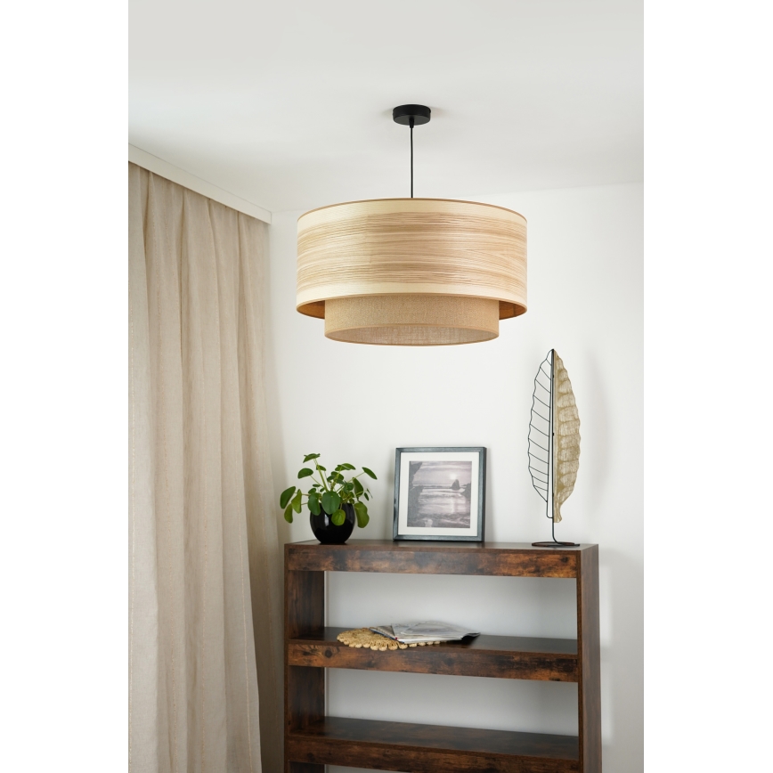 Brilagi - Lustr na lanku MONTANA BOHO 1xE27/15W/230V pr. 60 cm hnědá/černá