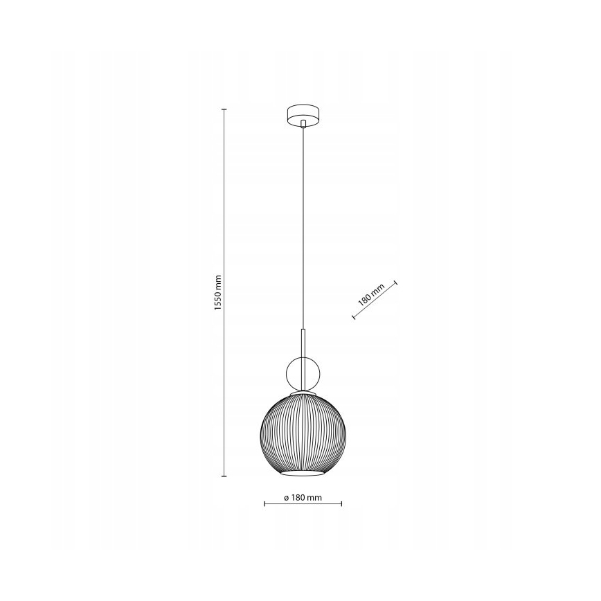 BRILAGI - Lustr na lanku OLIVIA 1xE27/15W/230V černá/zelená/kouřová béžová