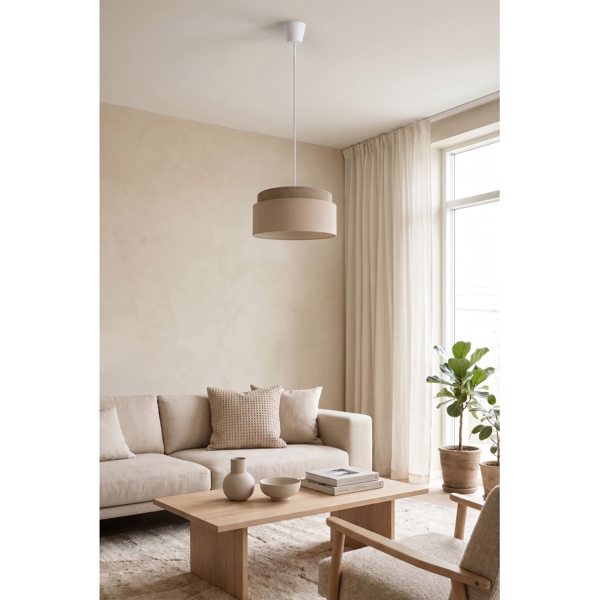 Brilagi - Lustr na lanku PADOVA 1xE27/60W/230V pr. 40 cm béžová
