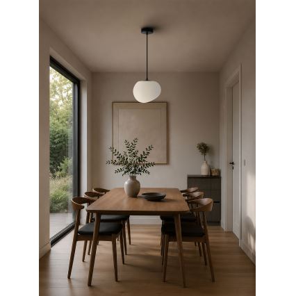 BRILAGI - Lustr na lanku PEBBLES 1xE27/40W/230V pr. 20 cm černá