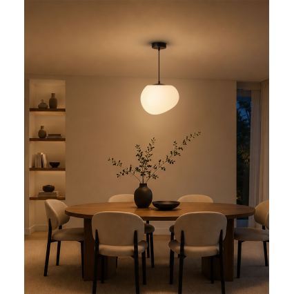 BRILAGI - Lustr na lanku PEBBLES 1xE27/40W/230V pr. 25 cm černá
