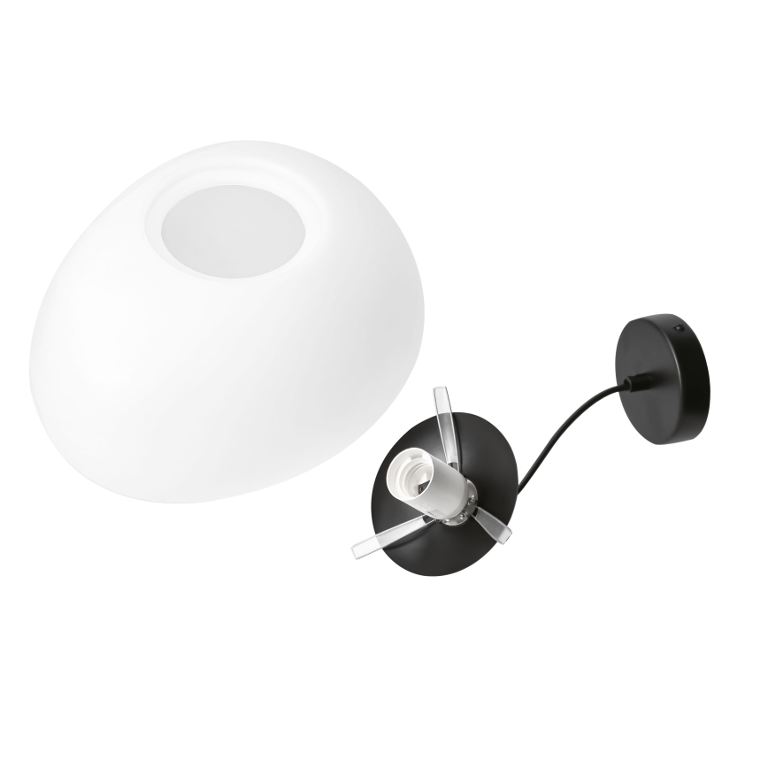 BRILAGI - Lustr na lanku PEBBLES 1xE27/40W/230V pr. 25 cm černá
