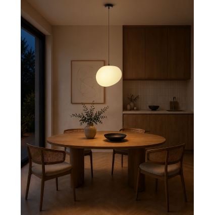 BRILAGI - Lustr na lanku PEBBLES 1xE27/40W/230V pr. 30 cm černá