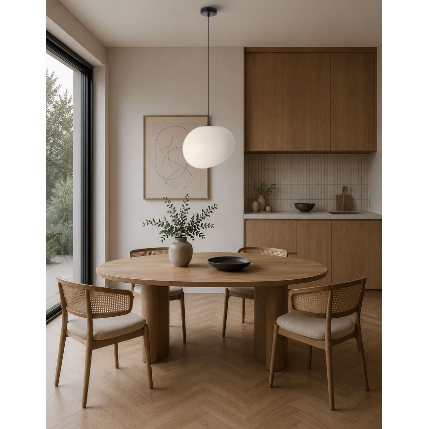 BRILAGI - Lustr na lanku PEBBLES 1xE27/40W/230V pr. 30 cm černá