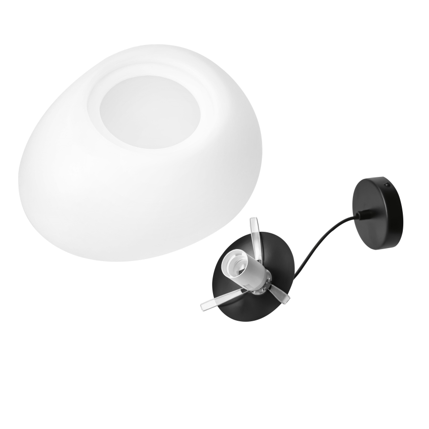BRILAGI - Lustr na lanku PEBBLES 1xE27/40W/230V pr. 40 cm černá