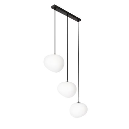 BRILAGI - Lustr na lanku PEBBLES 3xE27/40W/230V černá