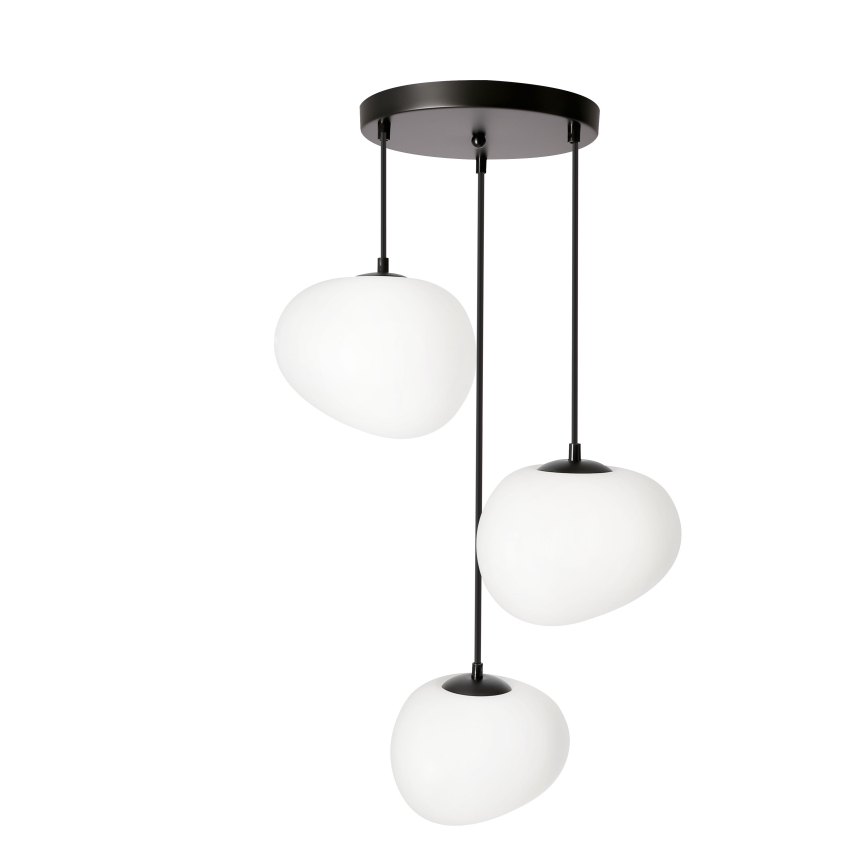 BRILAGI - Lustr na lanku PEBBLES 3xE27/40W/230V pr. 42 cm černá