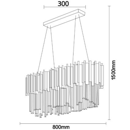 Brilagi - Lustr na lanku PLAZA 10xE14/40W/230V