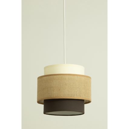 Brilagi - Lustr na lanku RESNA 1xE27/60W/230V pr. 20 cm béžová/černá