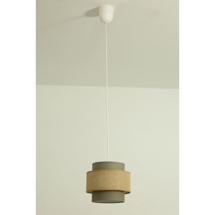 Brilagi - Lustr na lanku RESNA 1xE27/60W/230V pr. 20 cm hnědá/béžová