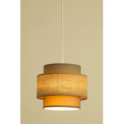 Brilagi - Lustr na lanku RESNA 1xE27/60W/230V pr. 20 cm hnědá/béžová