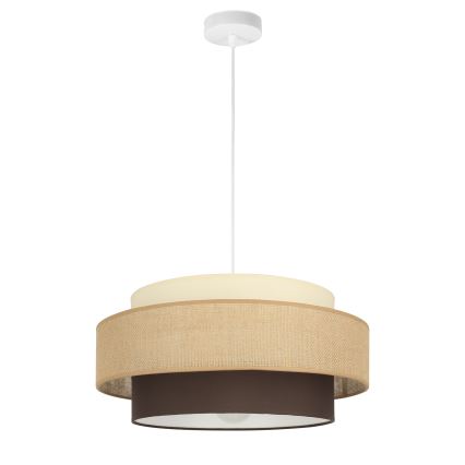 Brilagi - Lustr na lanku RESNA 1xE27/60W/230V pr. 40 cm béžová/černá