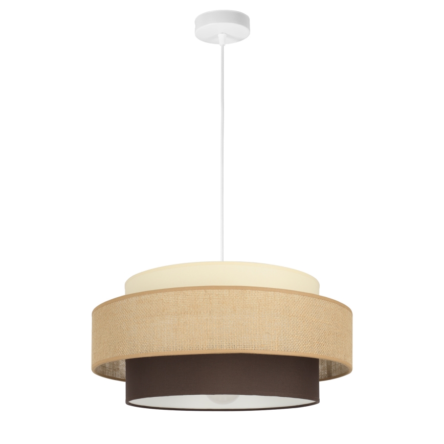 Brilagi - Lustr na lanku RESNA 1xE27/60W/230V pr. 40 cm béžová/černá