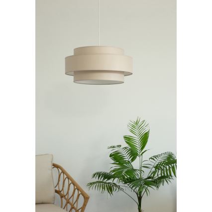 Brilagi - Lustr na lanku RESNA 1xE27/60W/230V pr. 40 cm béžová