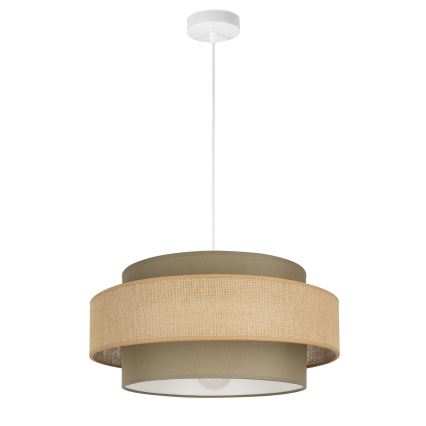 Brilagi - Lustr na lanku RESNA 1xE27/60W/230V pr. 40 cm hnědá/béžová