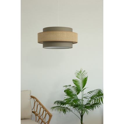 Brilagi - Lustr na lanku RESNA 1xE27/60W/230V pr. 40 cm hnědá/béžová