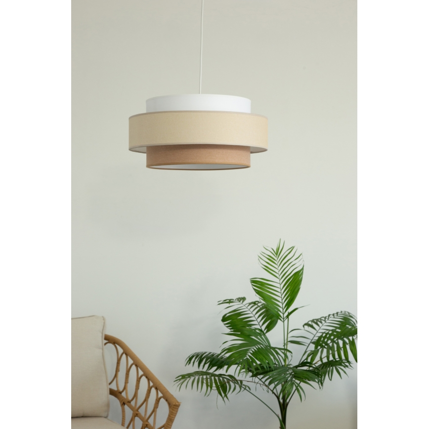 Brilagi - Lustr na lanku RESNA 1xE27/60W/230V pr. 40 cm krémová/béžová