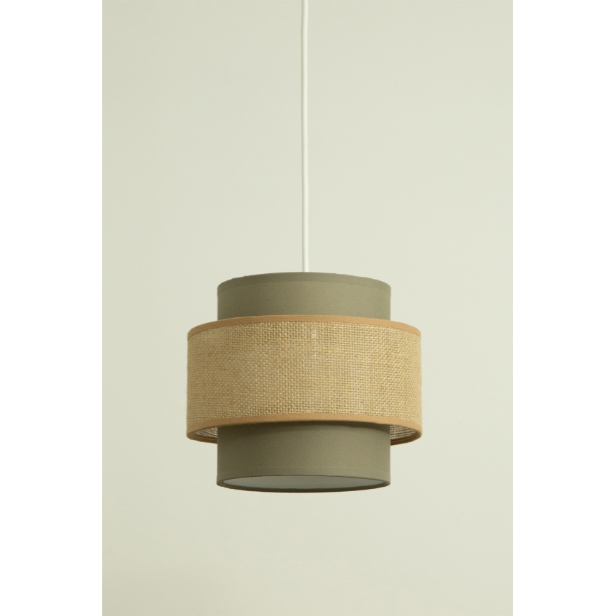Brilagi - Lustr na lanku RESNA 3xE27/60W/230V pr. 45 cm hnědá/béžová