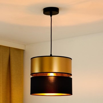 Brilagi - Lustr na lanku ROYAL 1xE27/15W/230V pr. 25 cm černá/zlatá