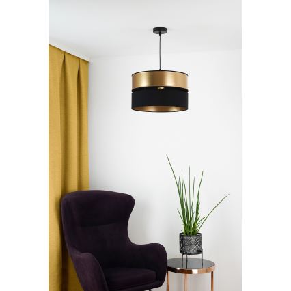 Brilagi - Lustr na lanku ROYAL 1xE27/15W/230V pr. 40 cm černá/zlatá