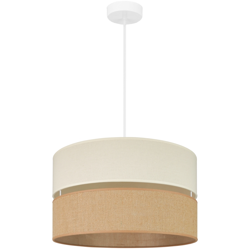 Brilagi - Lustr na lanku ROYAL YUTE 1xE27/15W/230V pr. 40 cm béžová/krémová