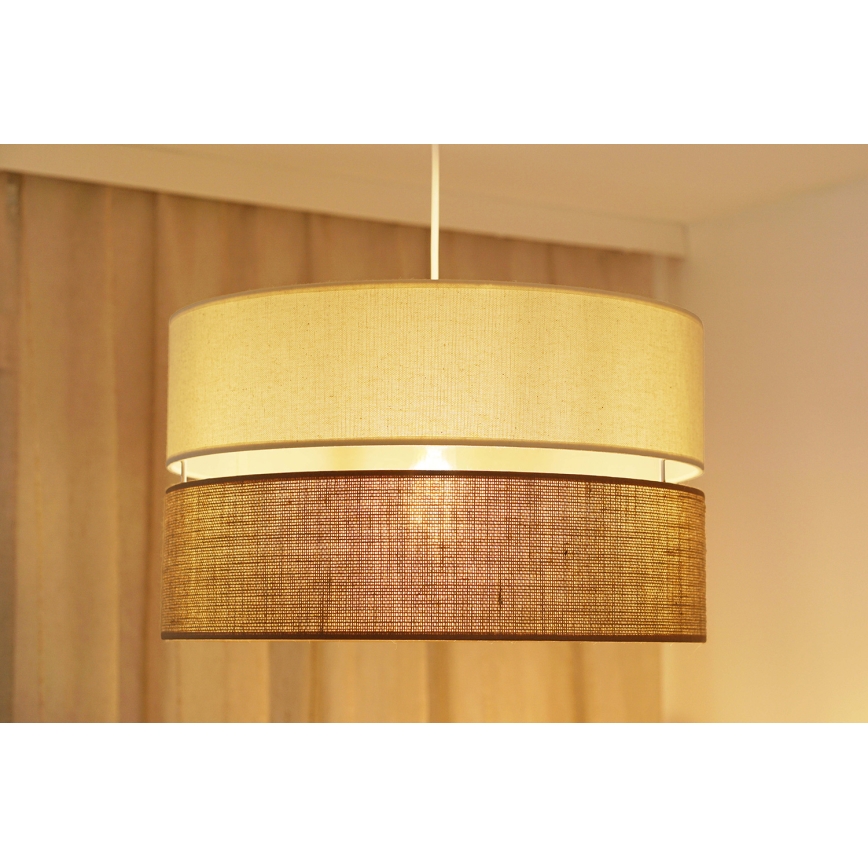 Brilagi - Lustr na lanku ROYAL YUTE 1xE27/15W/230V pr. 40 cm béžová/krémová