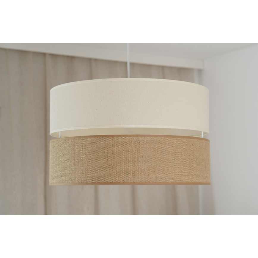 Brilagi - Lustr na lanku ROYAL YUTE 1xE27/15W/230V pr. 40 cm béžová/krémová