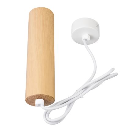 Brilagi - Lustr na lanku SELE 1xGU10/30W/230V bílá/dekor dubu