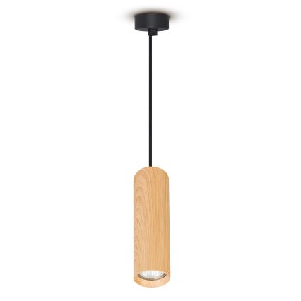 Brilagi - Lustr na lanku SELE 1xGU10/30W/230V černá/dekor dubu