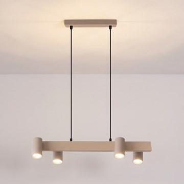 Brilagi - Lustr na lanku SELE 4xGU10/30W/230V béžová