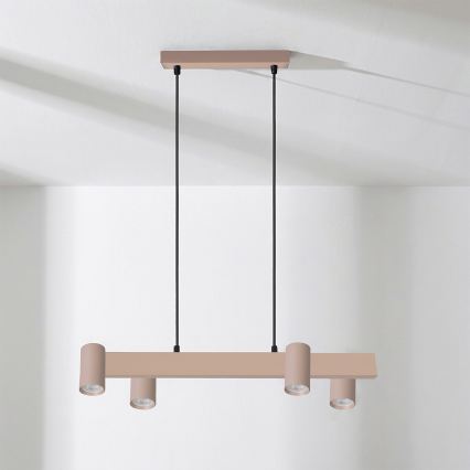 BRILAGI - Lustr na lanku SELE 4xGU10/30W/230V béžová