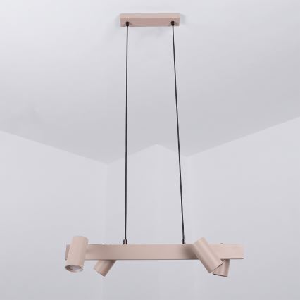 BRILAGI - Lustr na lanku SELE 4xGU10/30W/230V béžová