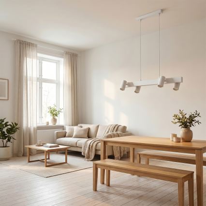 Brilagi - Lustr na lanku SELE 4xGU10/30W/230V bílá