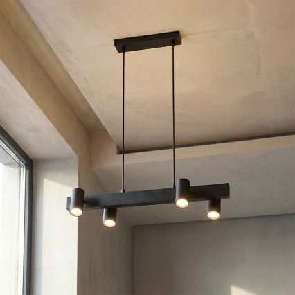 Brilagi - Lustr na lanku SELE 4xGU10/30W/230V černá
