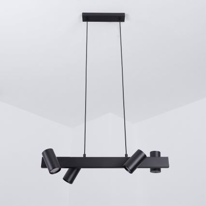 Brilagi - Lustr na lanku SELE 4xGU10/30W/230V černá