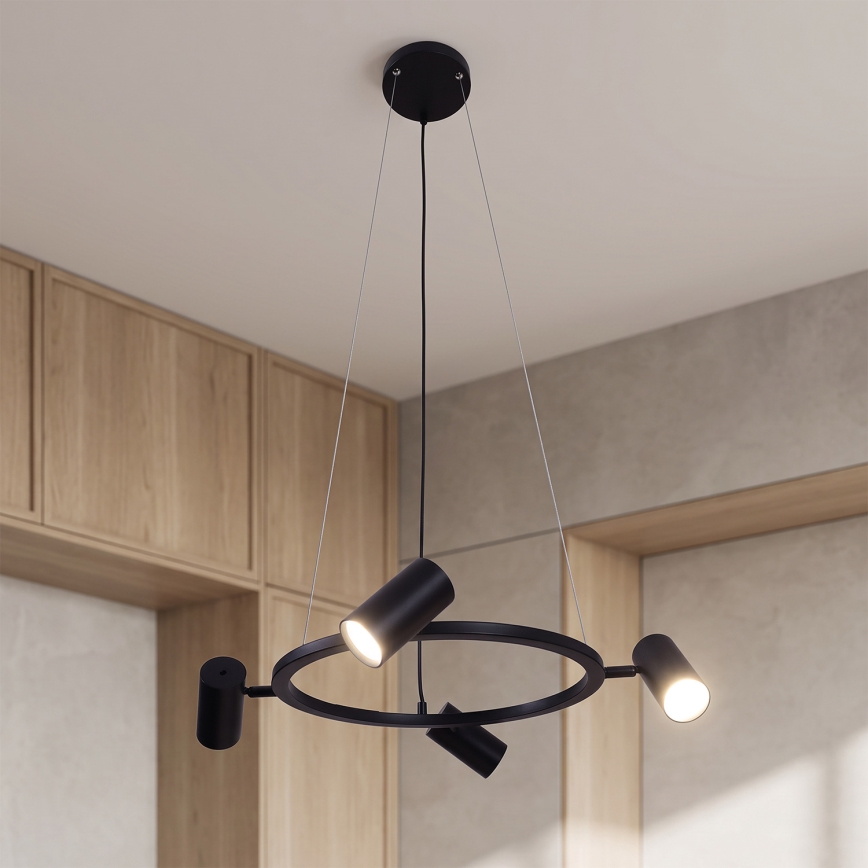 Brilagi - Lustr na lanku SELE 4xGU10/30W/230V černá
