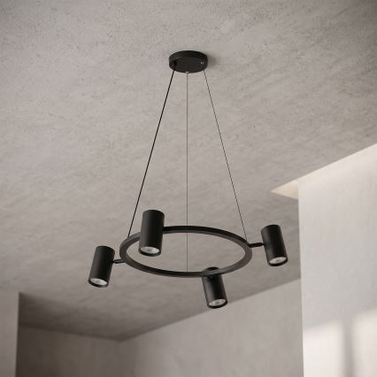 Brilagi - Lustr na lanku SELE 4xGU10/30W/230V černá