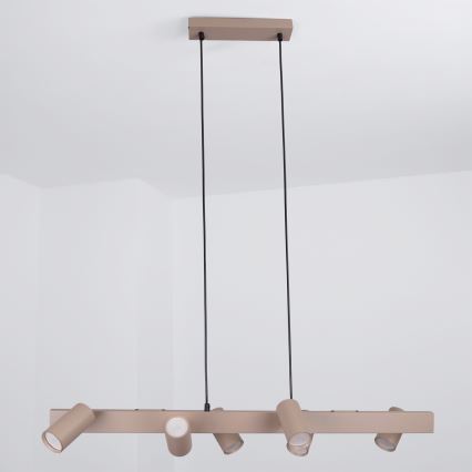 Brilagi - Lustr na lanku SELE 6xGU10/30W/230V béžová
