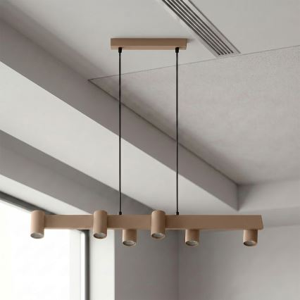 Brilagi - Lustr na lanku SELE 6xGU10/30W/230V béžová