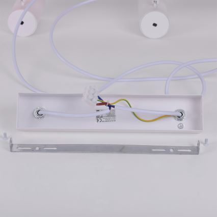 Brilagi - Lustr na lanku SELE 6xGU10/30W/230V bílá/dekor dubu