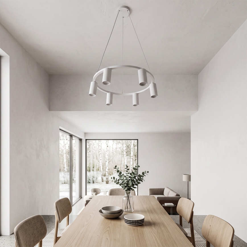 BRILAGI - Lustr na lanku SELE 6xGU10/30W/230V bílá