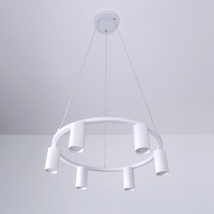BRILAGI - Lustr na lanku SELE 6xGU10/30W/230V bílá