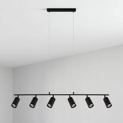 Brilagi - Lustr na lanku SELE 6xGU10/30W/230V černá