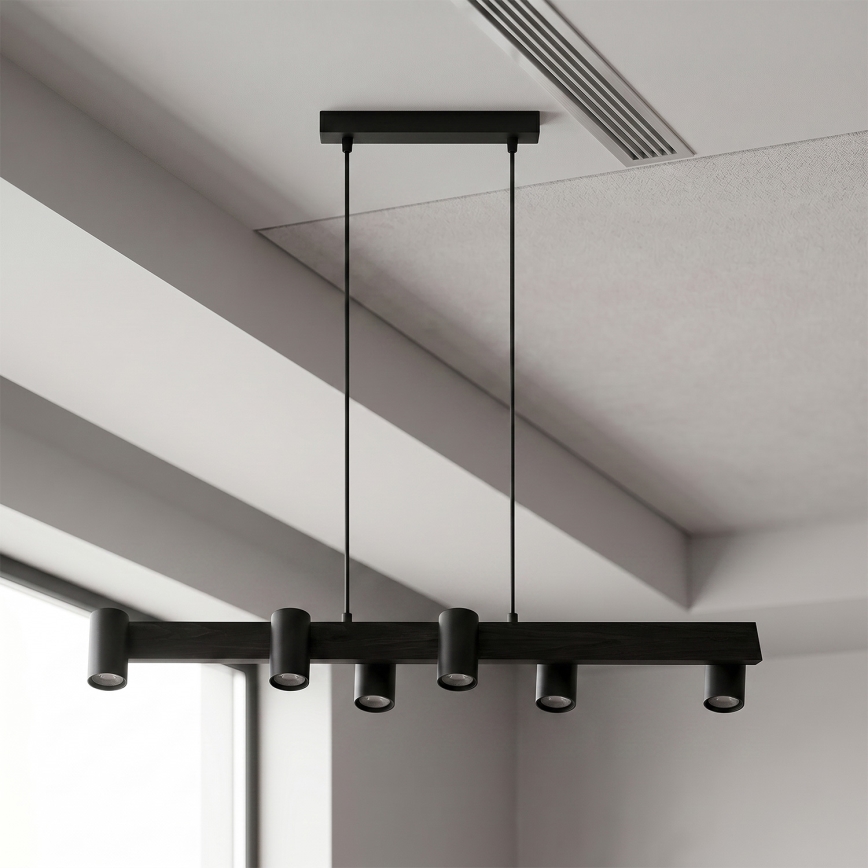 Brilagi - Lustr na lanku SELE 6xGU10/30W/230V černá